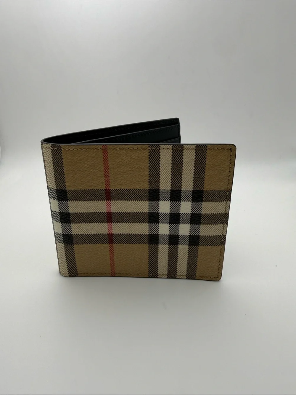 Burberry Checked Bi-Fold Wallet NWT